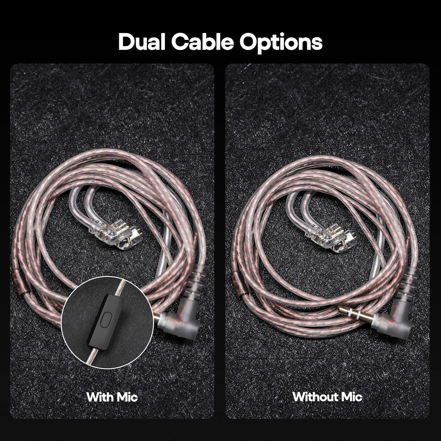 KZ ZSN Pro Dual Driver 1BA+1DD Hybrid Metal Earphones Hifi In-Ear Monitor with Detachable Recessed 2Pin Cable, Zin Alloy Panel (Without Mic, Black)